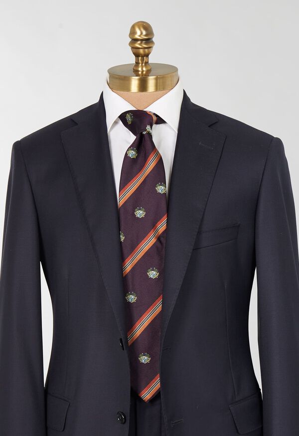 Paul Stuart Woven Silk Club Tie, image 2
