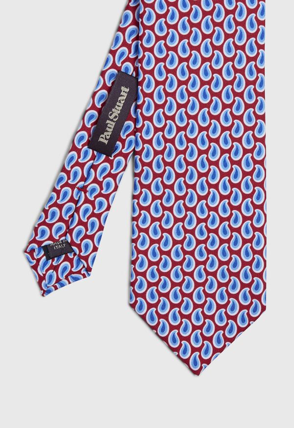 Paul Stuart Allover Pine Silk Tie, image 1