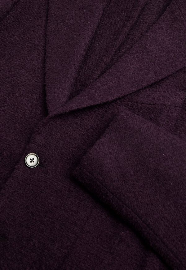 Paul Stuart Solid Crimson Fuzzy Soft Jacket, image 2