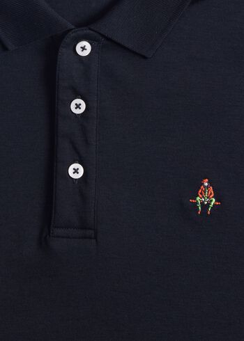 Paul Stuart Pima Interlock Logo Polo