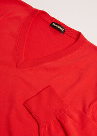 Paul Stuart Pima Cotton V-Neck Sweater, thumbnail 8