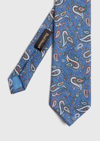 Paul Stuart Linen Paisley Tie, thumbnail 1