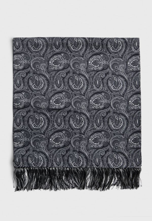 Paul Stuart Printed Silk Tubular Scarf, image 2