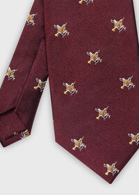 Paul Stuart Fox Motif Silk Tie, thumbnail 2
