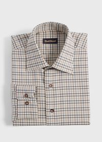 Paul Stuart Cotton & Wool Flannel Tattersall Sport Shirt, thumbnail 1