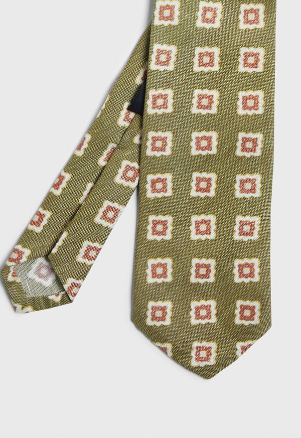Paul Stuart Printed Deco Square Medallion Tie, image 1