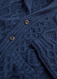 Paul Stuart Aran Cable Knit Cardigan, thumbnail 4