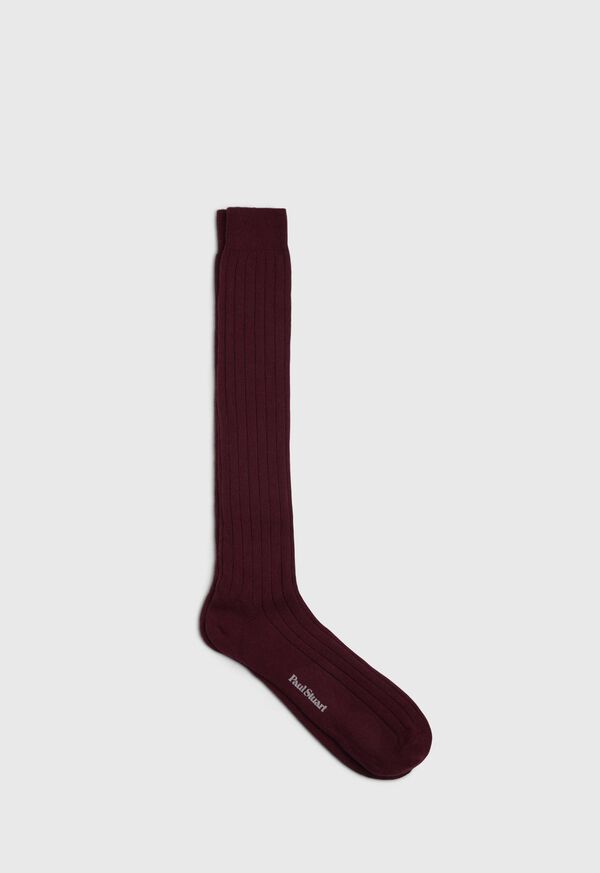 Paul Stuart Cashmere Ribbed Sock, image 1