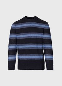 Paul Stuart Linen Melange Stripe Crewneck Sweater, thumbnail 1