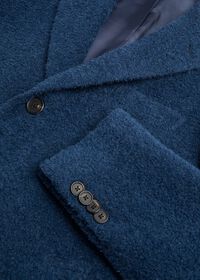 Paul Stuart Teal Blue Long Hair Overcoat, thumbnail 3