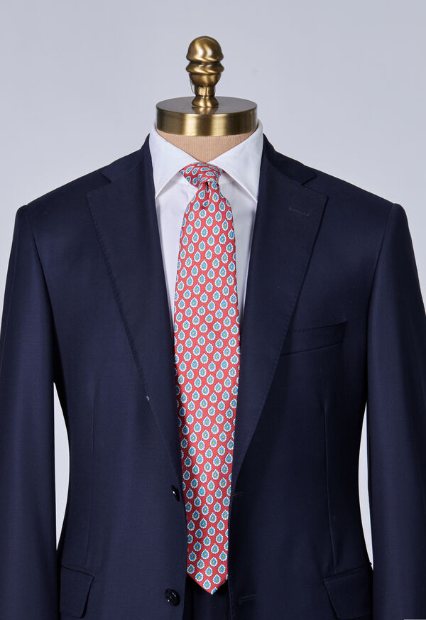 Paul Stuart Silk Twill Allover Pine Tie, image 2