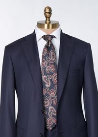 Paul Stuart Woven Silk Tossed Pine Tie, thumbnail 2