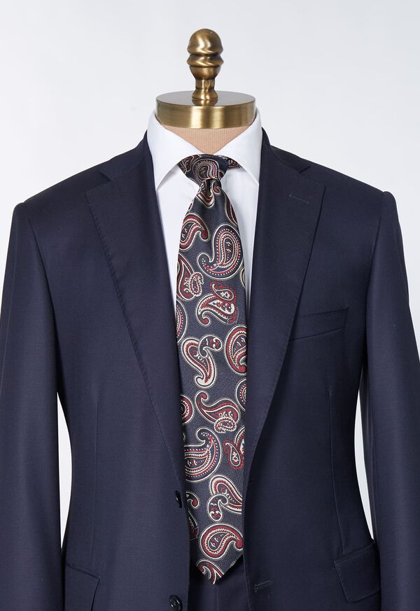 Paul Stuart Woven Silk Tossed Pine Tie, image 2