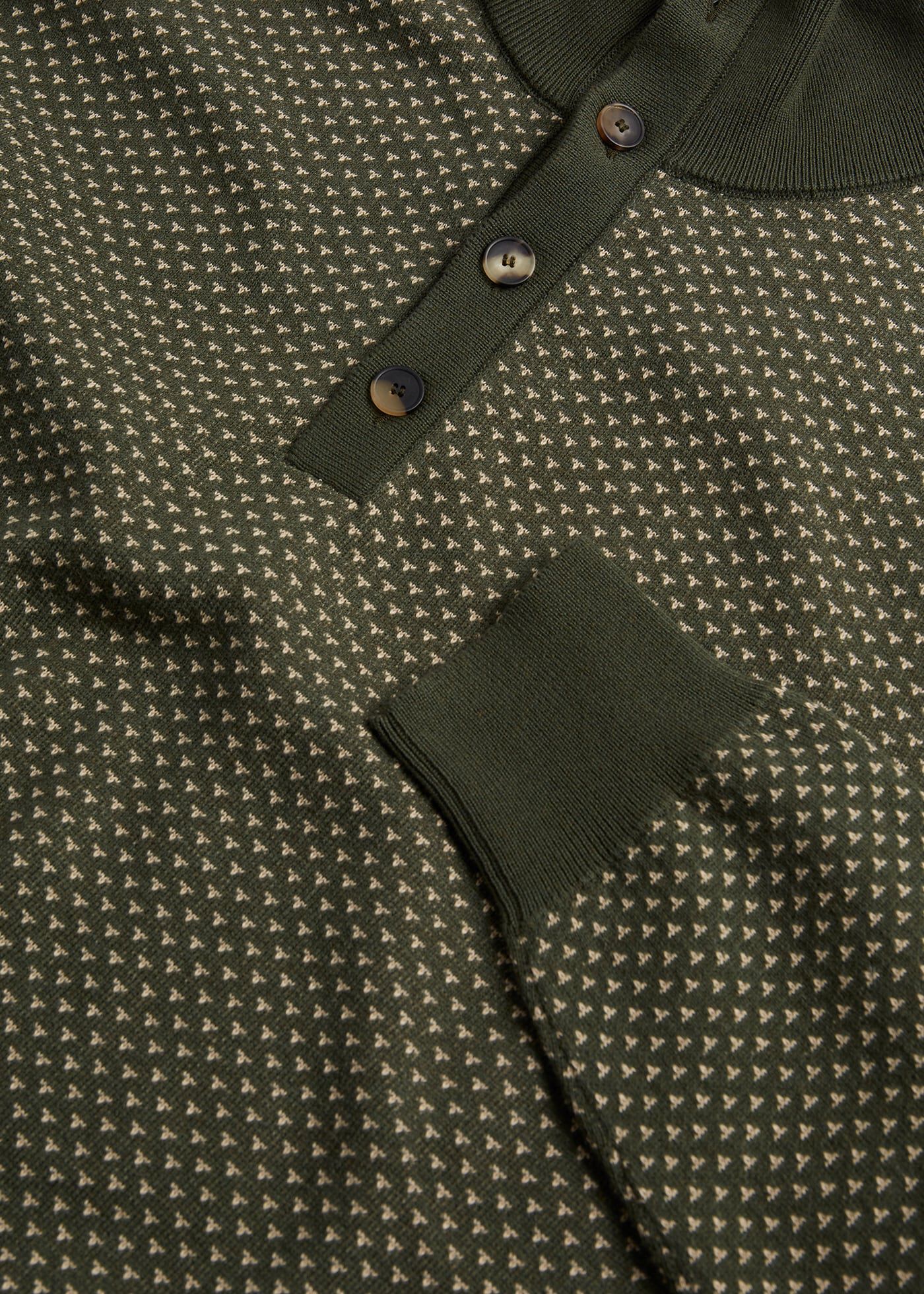 Button Mock Neck Sweater
