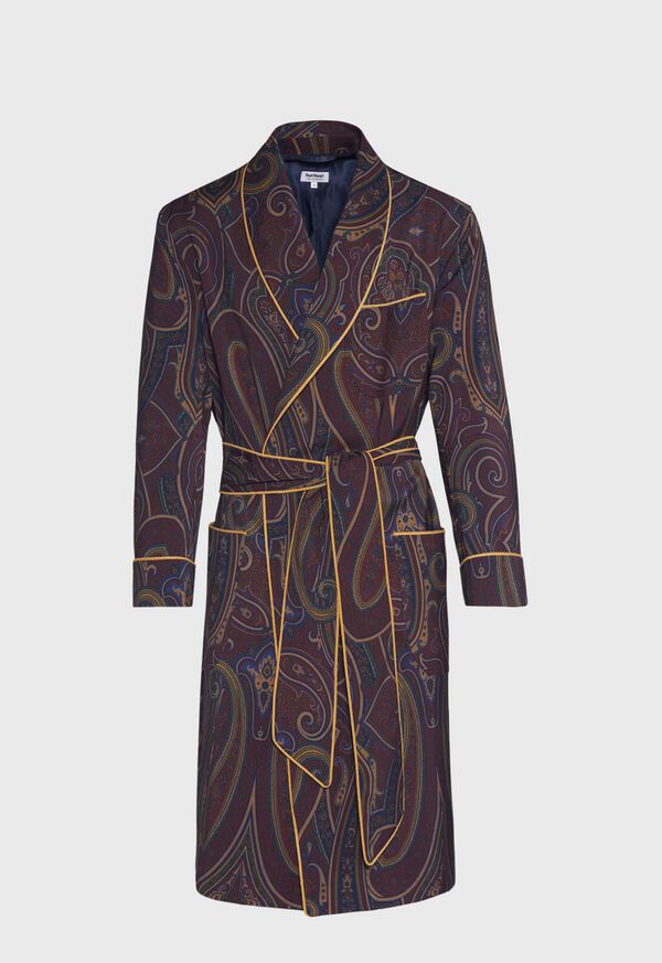 Paul Stuart Wool Paisley Robe, image 1