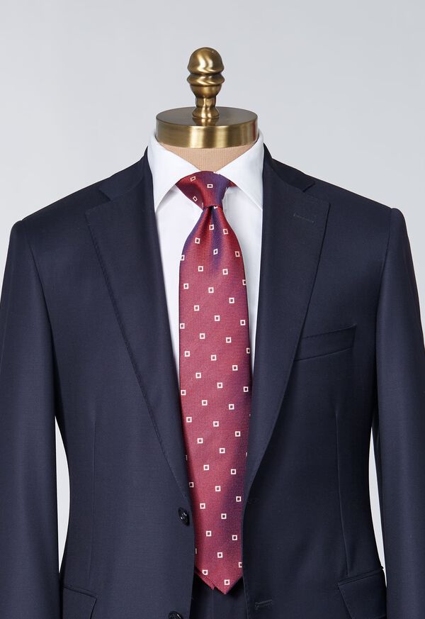 Paul Stuart Silk Jacquard Spaced Diamond Tie, image 2
