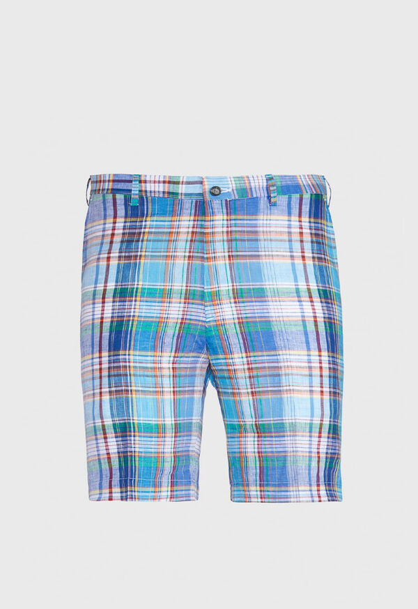 Paul Stuart Bright Plaid Walk Shorts