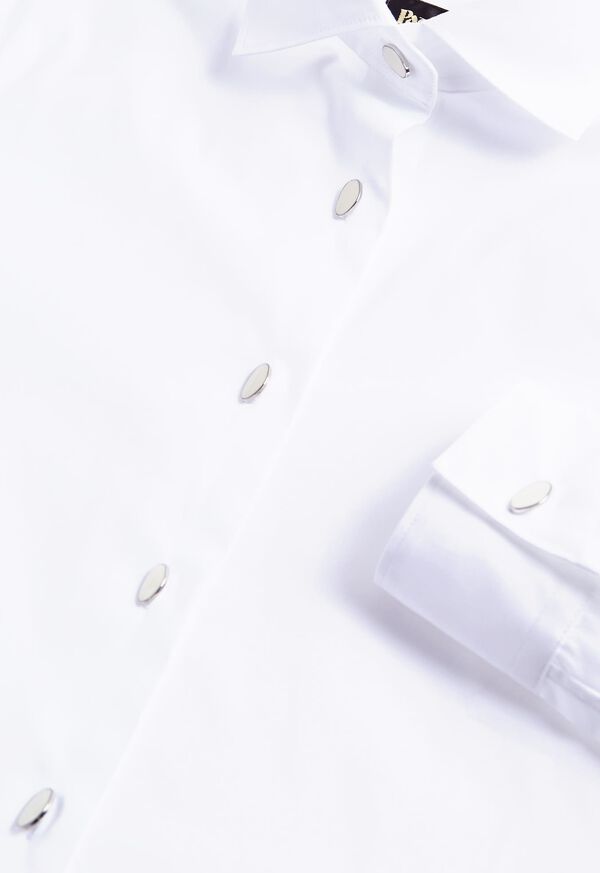 Paul Stuart Button Front Blouse with Novelty Buttons, image 2