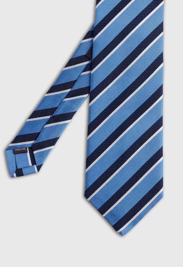 Paul Stuart Silk Jacquard Stripe Tie, image 1