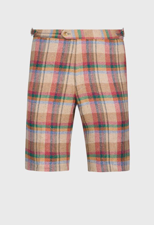 Paul Stuart Linen Plaid Bermuda Short, image 1