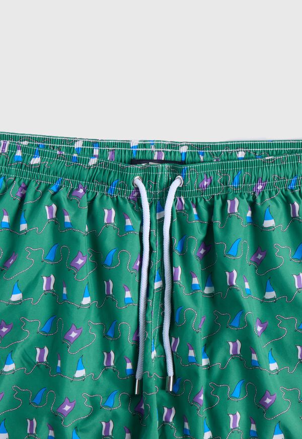Paul Stuart Nautical Flag Swim Trunk, image 2