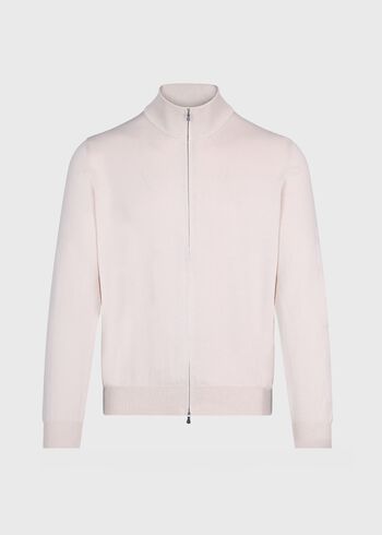 Paul Stuart Cotton Double Zip Cardigan