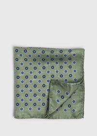 Paul Stuart Medallion Silk Pocket Square, thumbnail 1