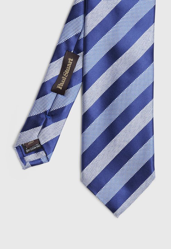 Paul Stuart Oxford and Satin Stripe Tie, image 1