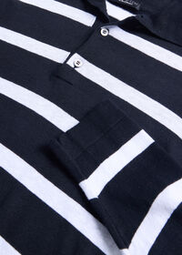 Paul Stuart Linen & Cotton Bold Stripe Polo, thumbnail 3