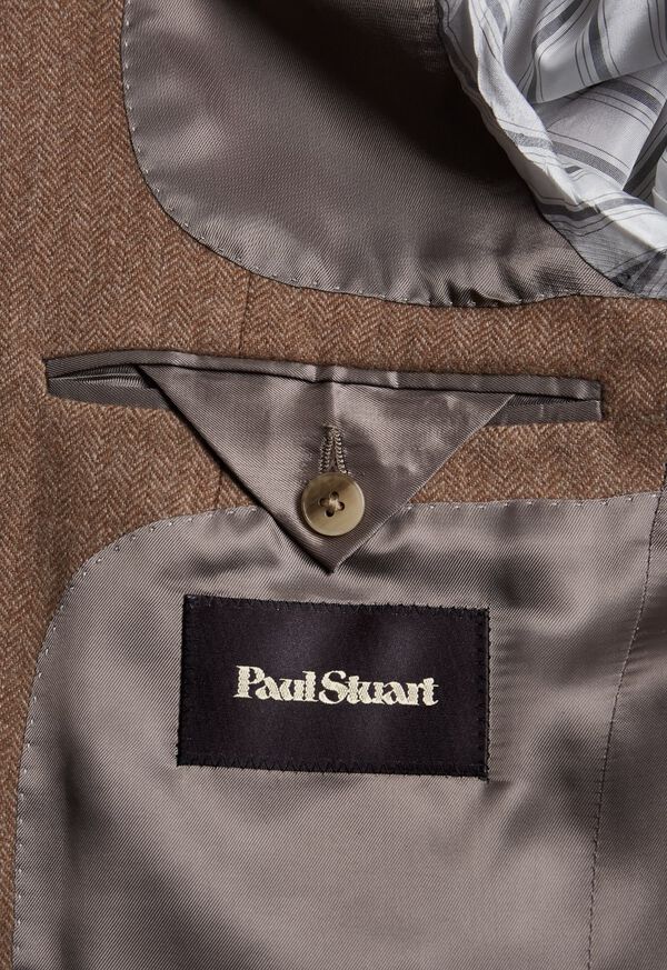 Paul Stuart Herringbone Cashmere Sport Jacket, image 3
