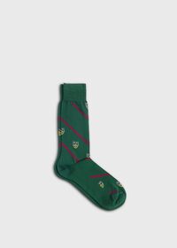 Paul Stuart Cotton Crest Motif Sock, thumbnail 1