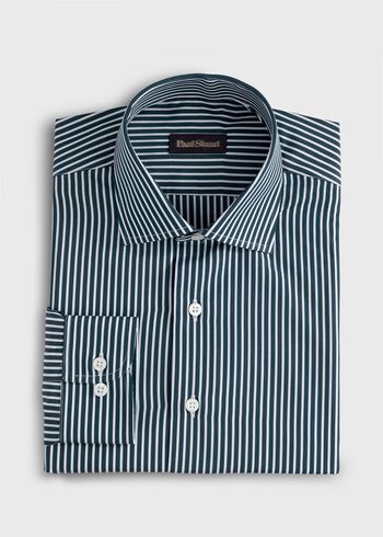 Paul Stuart Silky Cotton Stripe Sport Shirt