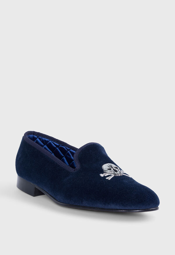 Paul Stuart Tyler Velvet Skull Slip-on, image 4