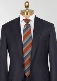 Paul Stuart Printed Multi Color Stripe Tie, thumbnail 2
