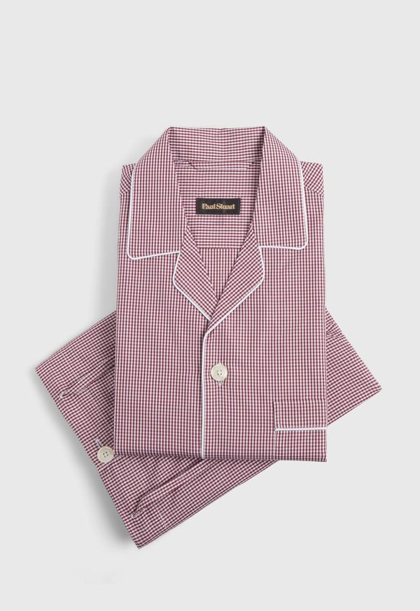 Paul Stuart Gingham Check Pajama, image 1