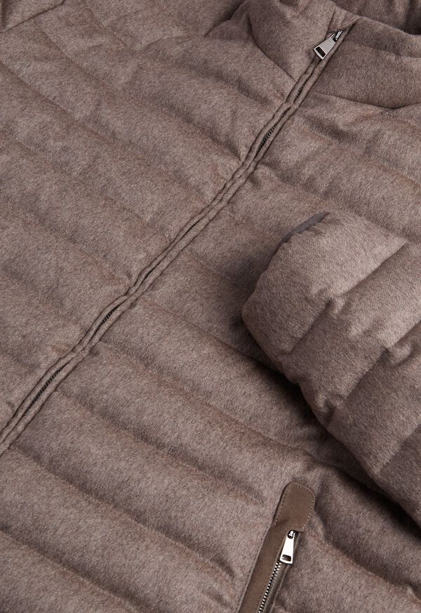 Paul Stuart Silk and Cashmere Down Bomber Jacket, image 2
