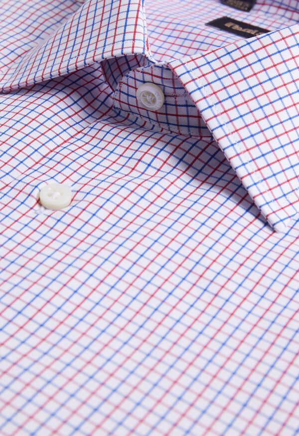 Paul Stuart Cotton Tattersall Sport Shirt, image 2