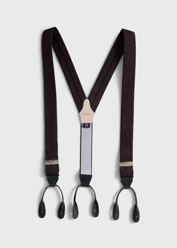 Paul Stuart Leather Trim Suspenders