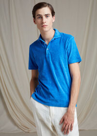 Paul Stuart Terry Cloth Polo Shirt, thumbnail 2