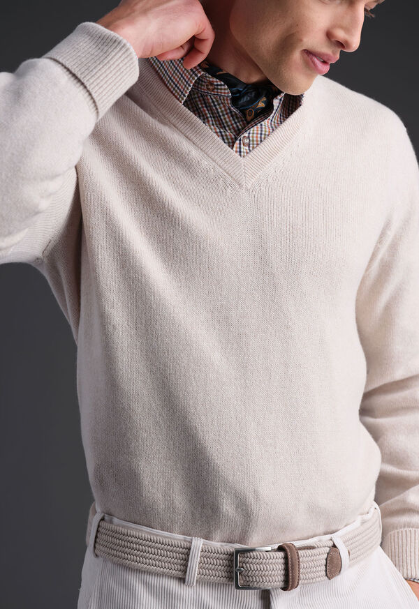 Paul Stuart Classic Cashmere V-Neck Sweater, image 3