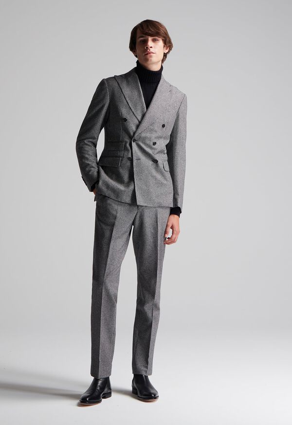 Paul Stuart Double Breasted Mini Houndstooth Suit, image 2