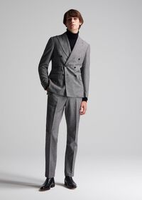 Paul Stuart Double Breasted Mini Houndstooth Suit, thumbnail 2