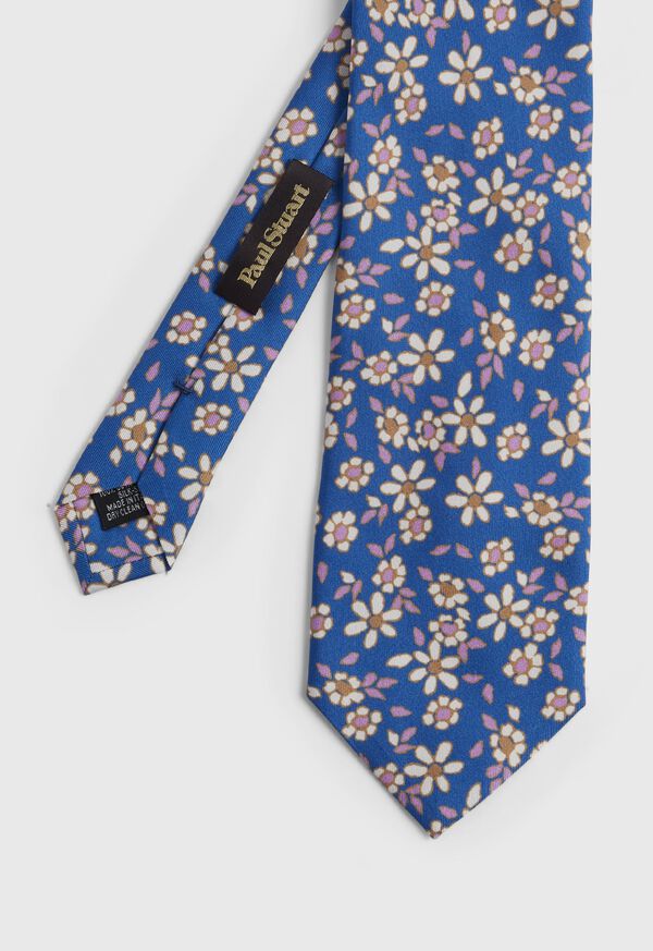 Paul Stuart Tossed Flower Print Tie, image 1