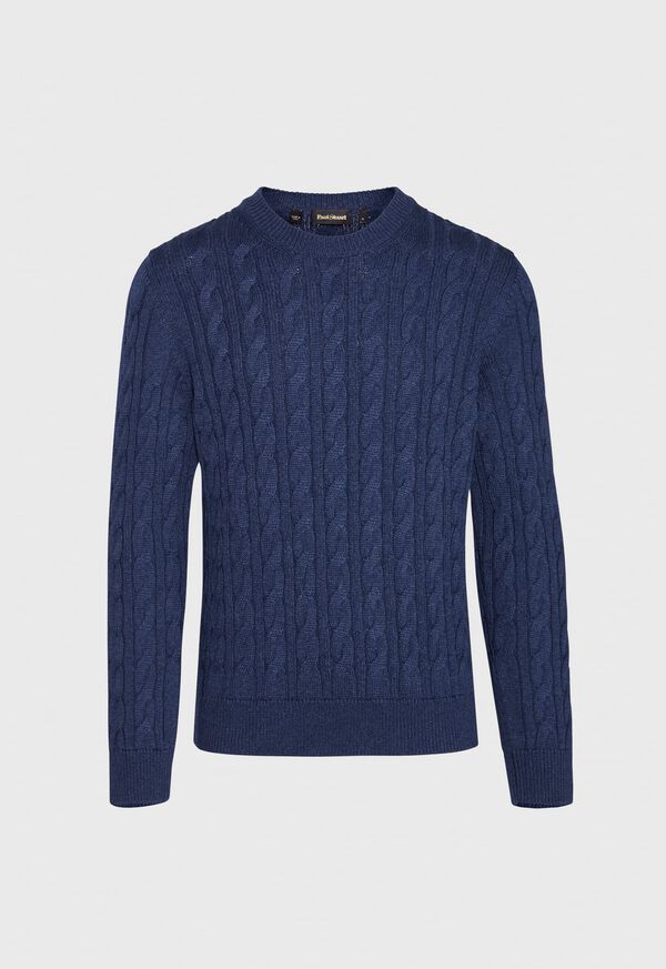 Paul Stuart Cable Crewneck Sweater, image 1