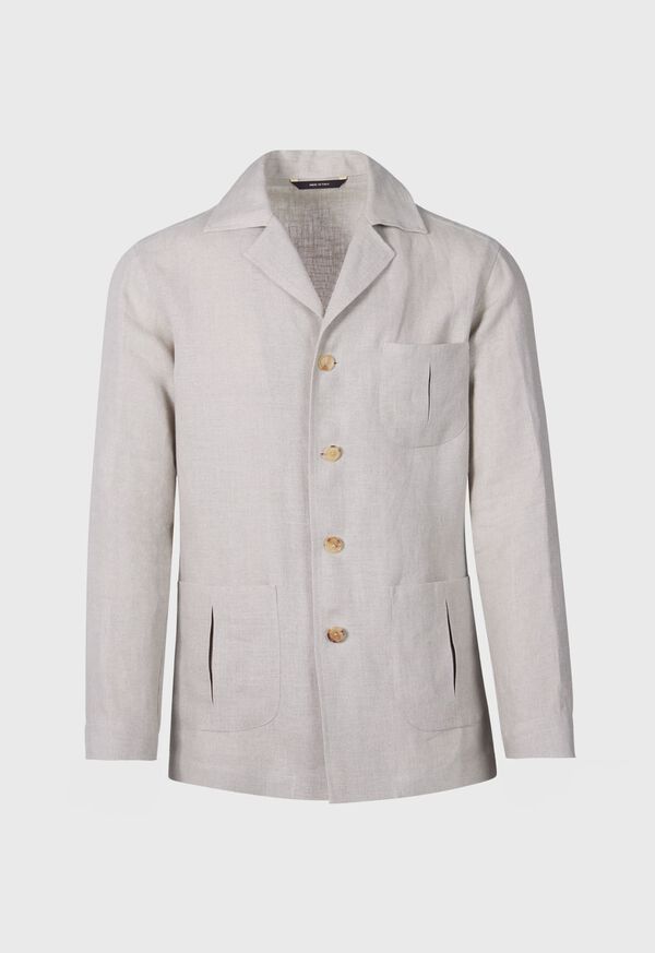 Paul Stuart Linen Safari Jacket, image 1