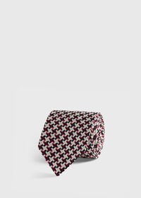 Paul Stuart Woven Silk Houndstooth Tie, thumbnail 1