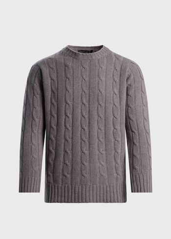 Paul Stuart Cashmere Cable Crewneck