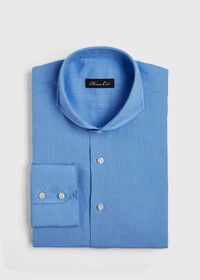 Paul Stuart Light Blue Washed Linen Sport Shirt, thumbnail 1