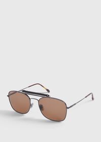 Paul Stuart TOD’S Shiny Dark Ruthenium Metal Sunglasses, thumbnail 2