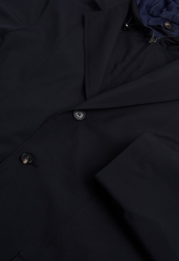 Paul Stuart Navy Hybrid Blazer With Wind Stopper Hood, image 4